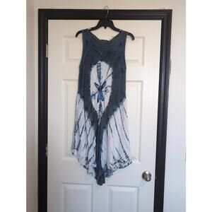 One size boho tie dye dress